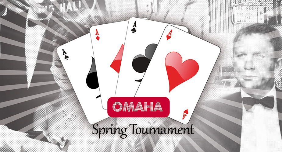 Omaha Spring Tournament mit Vierling Assen und Männern im Hintergrund
